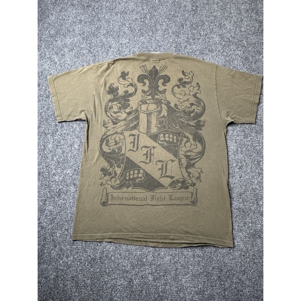 Mens‎ T Shirt International Fight League Brown Graphic 2007, Size L